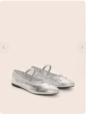 Maguire silver Betis ballet flats